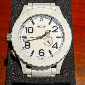 Nixon White Rubberized 51-30 Watch